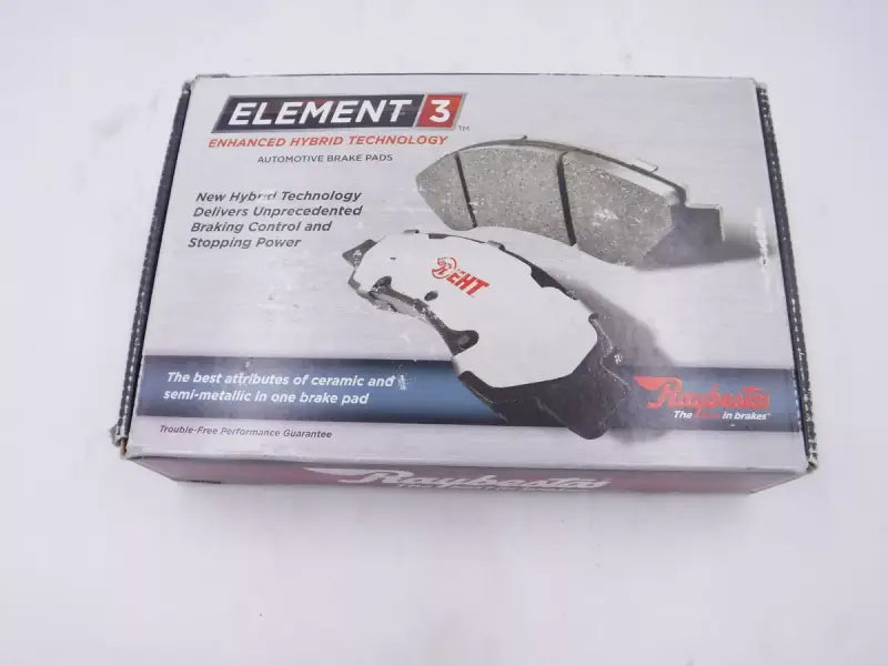 Box of Raybestos Element 3 brakes brake pad set for EHT650H R/M Brakes