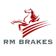 Red horse logo on EHT674AH R/M Brakes Brake Pad Set for reliable brake pad set performance
