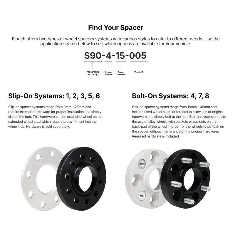 Eibach S90-6-10-019 Eibach Pro-Spacer System - 10mm Spacer / 5x114.3 BP/ Hub Center 67.1 For 2018+ Kia Stinger GT