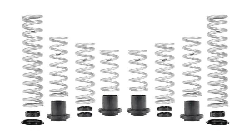 Silver coil springs with black hardware for Polaris RZR with FOX DYNAMIX performance springs