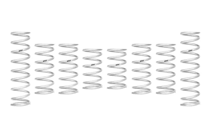 Set of silver coil springs for Polaris RZR Turbo, perfect as performance springs for RZR
