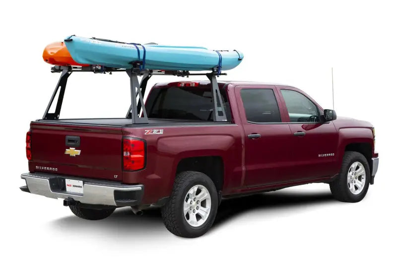 2015 Chevrolet Silverado 3500HD crew cab with ELF0501 Pace Edwards truck bed rack and kayaks