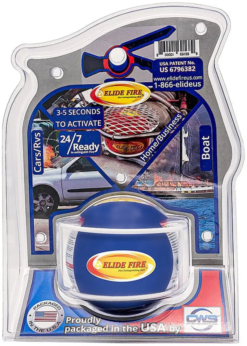 ELYB4 Elide Fire Efb 4In Blue Blister - Extinguisher