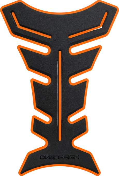 ONE EMBLEMS HDF9O Tank Pad - Black/Orange - ONE EMBLEMS