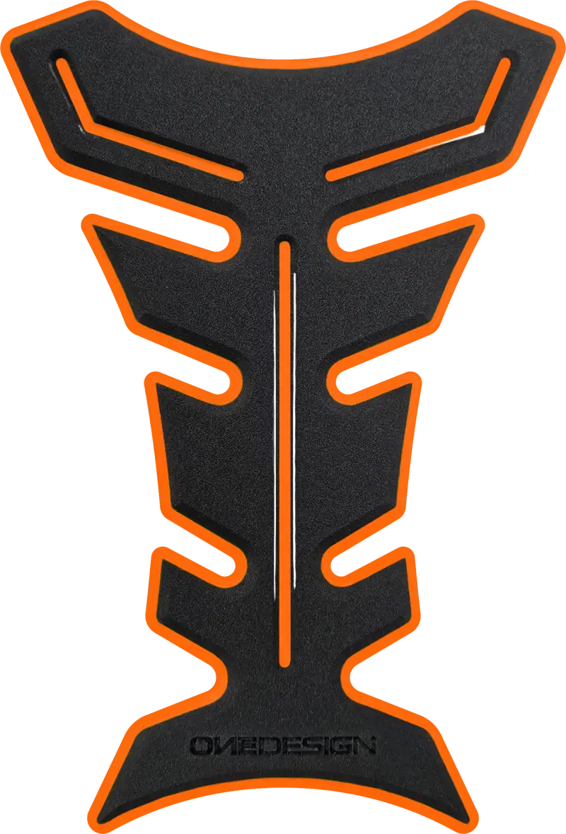 ONE EMBLEMS HDF9O Tank Pad - Black/Orange - ONE EMBLEMS