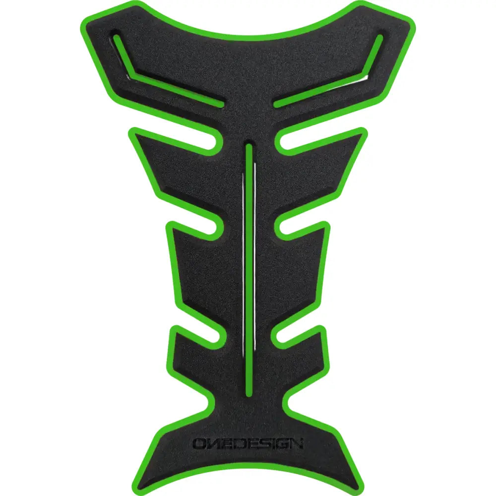 ONE EMBLEMS HDF9V Black/Green Tank Pad - Durable and Stylish Protection - ONE EMBLEMS