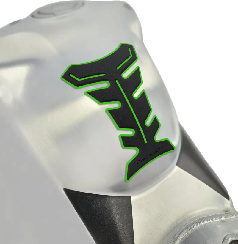 ONE EMBLEMS HDF9V Black/Green Tank Pad - Durable and Stylish Protection - ONE EMBLEMS