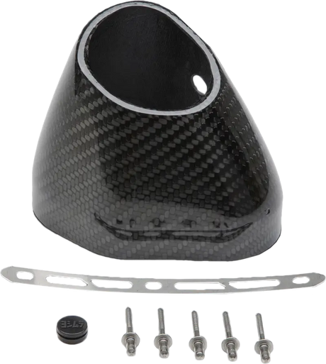 YOSHIMURA End Cap Kit Left Side R77 Lh Cf Slash Cut