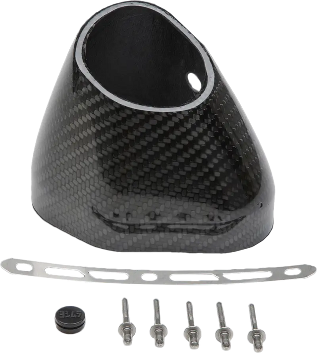 YOSHIMURA End Cap Kit Left Side R77 Lh Cf Slash Cut