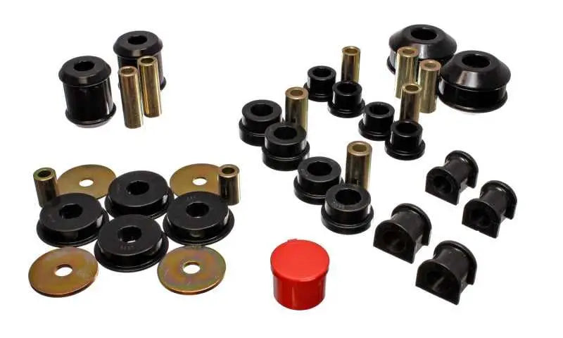 Energy Suspension 03-05 Mitsubishi Lancer EVO 8 Black Hyper-flex Master Bushing Set 