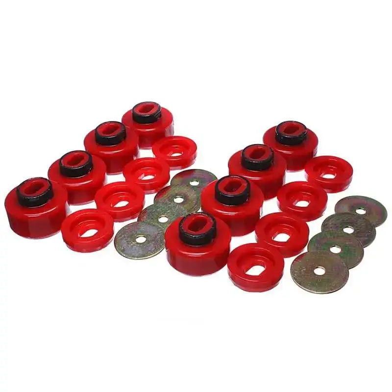 Energy Suspension Energy Suspension 07-10 Chevy K2500/3500HD Body Mount Set - Red