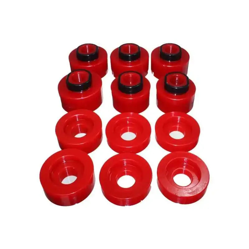 Energy Suspension Energy Suspension 08-16 Ford F-250/F-350/F-450/F-550 Super Duty STD/Super Cab Red Body Mount Set