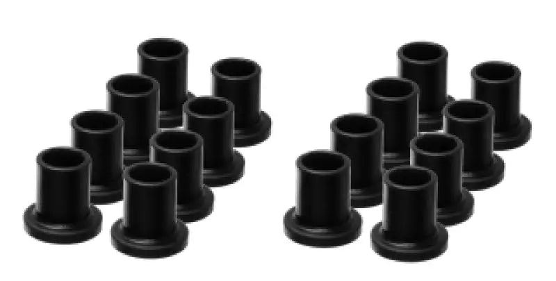 Black cylindrical bushings in Energy Suspension 13-20 Can Am Maverick front control arm set