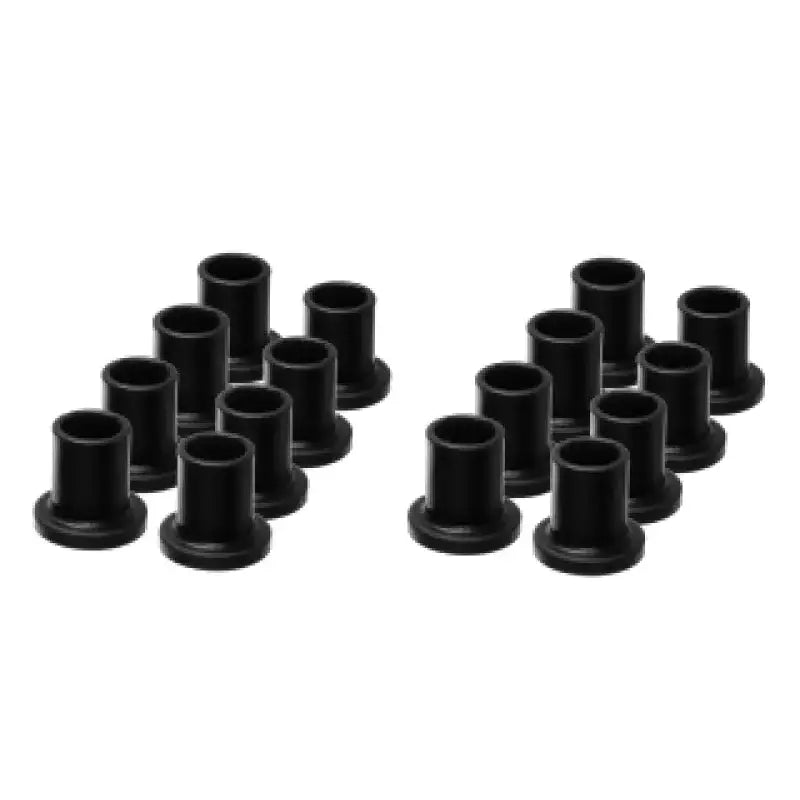 Black cylindrical bushings in Energy Suspension 13-20 Can Am Maverick front control arm set