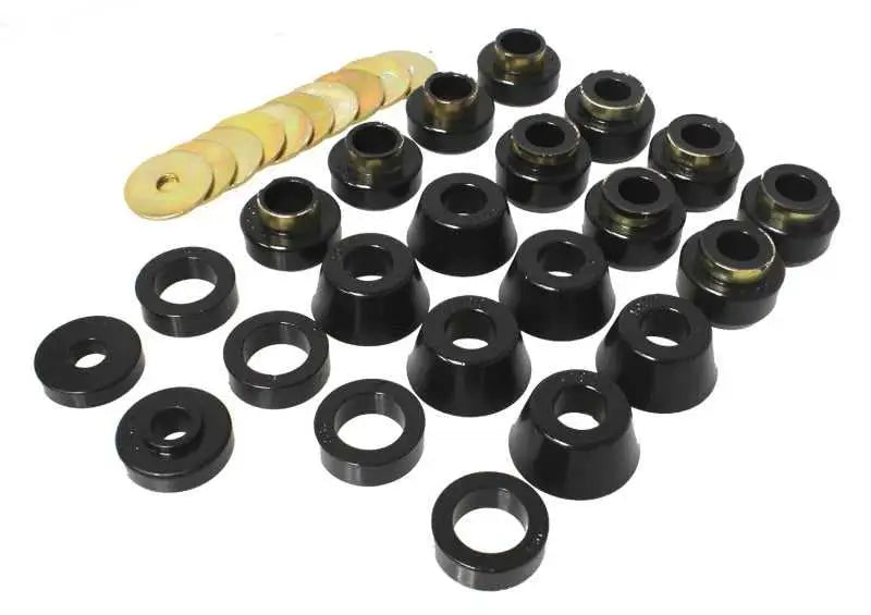 Energy Suspension 87-96 Jeep Wrangler Black Body(cab) Mount Set 