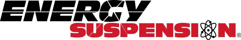 Energy Suspension logo on greaseable sway bar bushing product in black