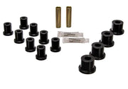 Energy Suspension Jeep Spring Bushing Set - Black - Truck & Automotive