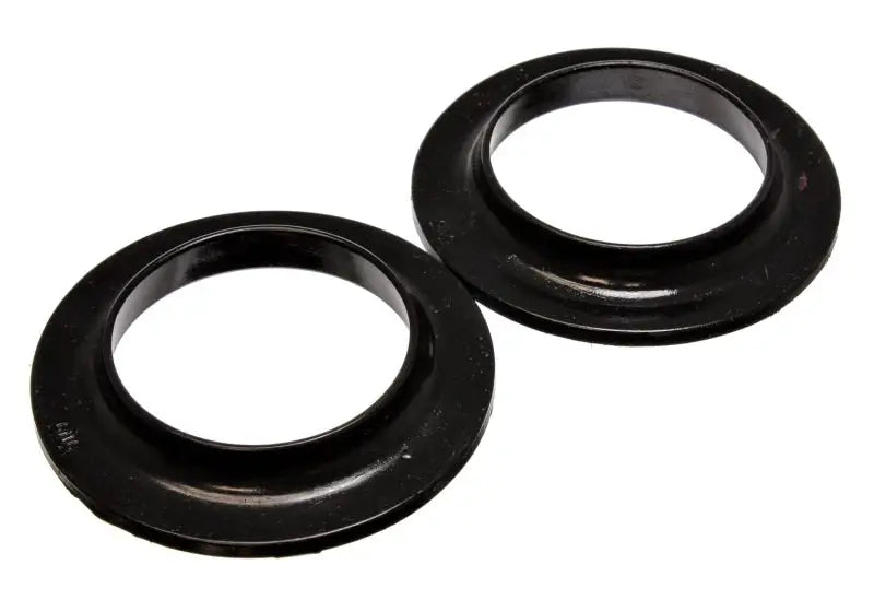 Energy Suspension Universal 3-3/4in ID 5-13/16in OD 7/8in H Black Coil Spring Isolators (2 per set) - Truck & Automotive