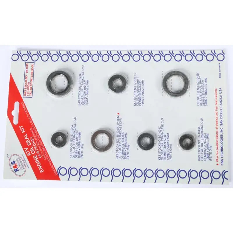 K&S Engine Oil Seal Kit for Powersports