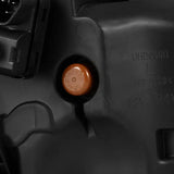 Headlight Assembly Projector Beam With White/ Amber Daytime Running Light And Amber Sequential Turn Signal Light; Osram Oslon Black Flat/ AlphaRex LUXX LED High Beam/ Osram Oslon Black Flat LED Low Beam; Clear Polycarbonate Lens; Alpha-Black Polypropylene - NTP