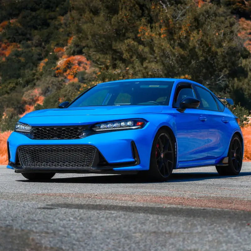 Headlight Assembly Projector Beam With White/ Amber Daytime Running Light And Amber Sequential Turn Signal Light; Osram Oslon Black Flat/ AlphaRex LUXX LED High Beam/ Osram Oslon Black Flat LED Low Beam; Clear Polycarbonate Lens; Alpha-Black Polypropylene - NTP