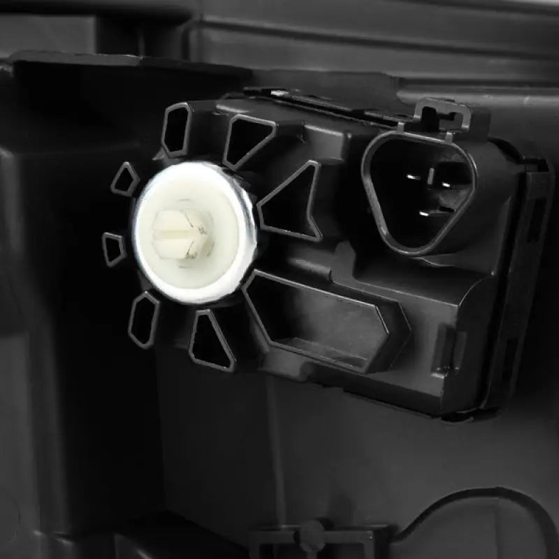 Headlight Assembly Projector Beam With White/ Amber Daytime Running Light And Amber Sequential Turn Signal Light; Osram Oslon Black Flat/ AlphaRex LUXX LED High Beam/ Osram Oslon Black Flat LED Low Beam; Clear Polycarbonate Lens; Alpha-Black Polypropylene - NTP