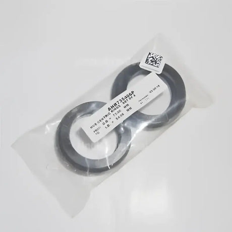 Black hub rings in plastic bag for perfect fit Toyota hub with 73 OD and 54.06 ID