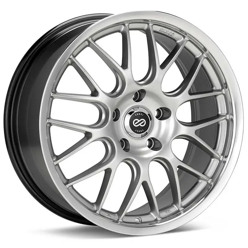 Enkei 469-880-6540BK Enkei Lusso 18x8 40mm Offset 5x114.3 Bolt Pattern 72.6 Bore Black w/ Machined Lip Wheel