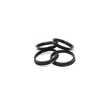 Enkei 72.62mm OD 56.1mm ID Plastic Hub Rings - 4 Pack - AHR725610P - Wheel and Tire Accessories