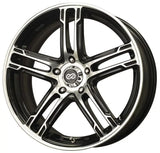 Enkei FD-05 18x7.5 5x114.3 45mm Offset Black Machined Wheel - Truck & Automotive