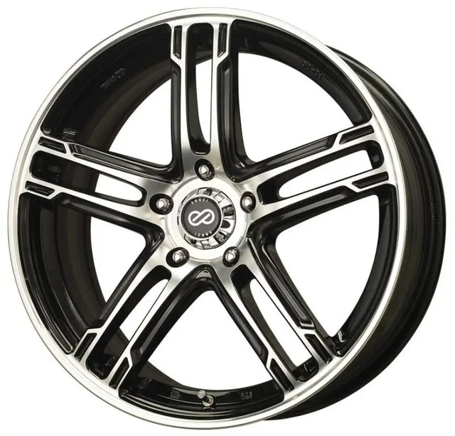 Enkei FD-05 18x7.5 5x114.3 45mm Offset Black Machined Wheel - Truck & Automotive