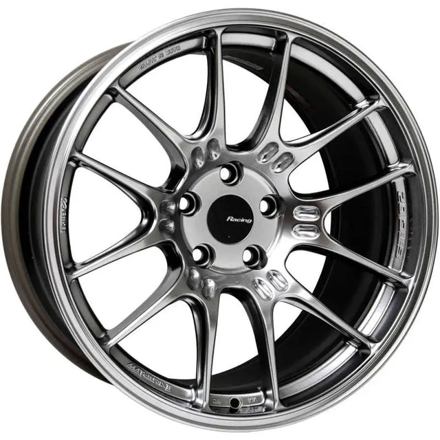 Silver Enkei GTC02 hyper silver wheel with multi-spoke design for your car upgrade