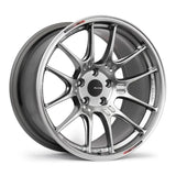 Silver alloy Enkei GTC02 19x9.5 wheel with hyper silver finish and 45mm offset