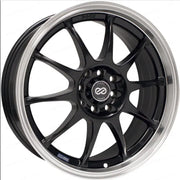 Enkei 409-670-10BK Enkei J10 16x7 4x100/114.3 42mm Offset 72.62mm Bore Dia Matte Black w/ Machined Lip Wheel