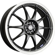 Enkei 409-770-10BK Enkei J10 17x7 4x100/114.3 42mm Offset 72.62mm Bore Dia Matte Black w/ Machined Lip Wheel