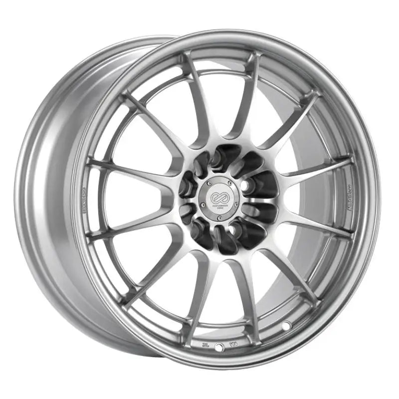 Enkei 3658856538SP Enkei NT03+M 18x8.5 5x114.3 38mm Offset 72.6mm Bore Silver Wheel G35/350z - 3658856538SP
