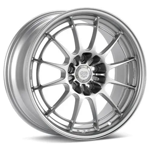 Enkei 3658856538SP Enkei NT03+M 18x8.5 5x114.3 38mm Offset 72.6mm Bore Silver Wheel G35/350z - 3658856538SP