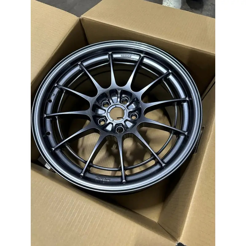 Enkei 3658956527GM Enkei NT03+M 18x9.5 5x114.3 27mm Offset 72.6mm Bore Gunmetal Wheel - 3658956527GM