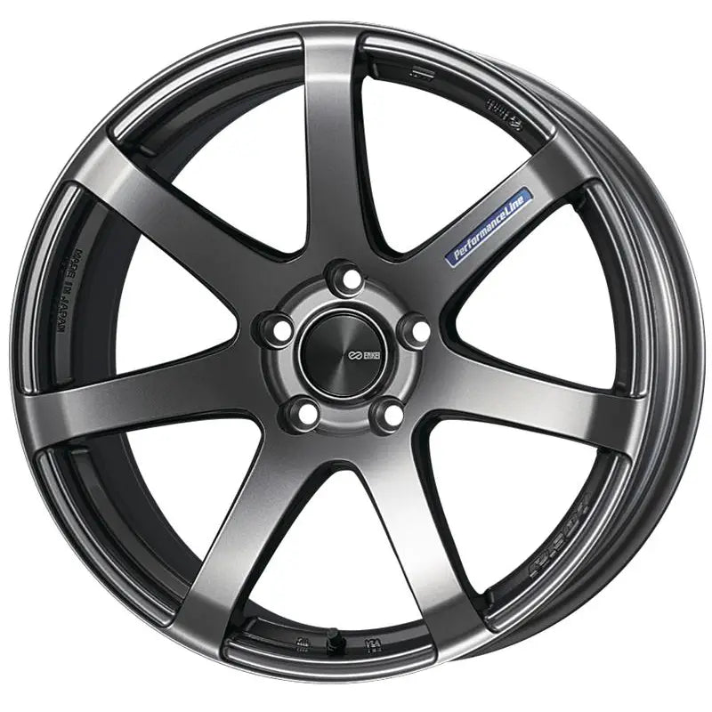 Enkei 490-895-6540DS Enkei PF07 18x9.5 5x114.3 40mm Offset Dark Silver Wheel