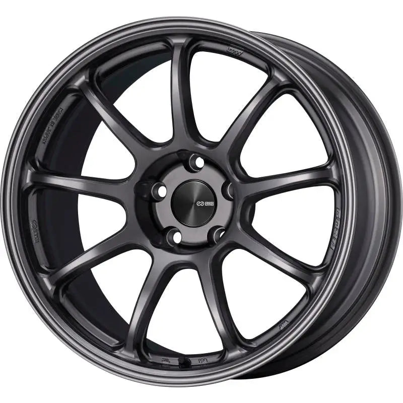 Enkei 540-790-6545DS Enkei PF09 17x9 5x114.3 45mm Offset 75mm Bore Dark Silver Wheel