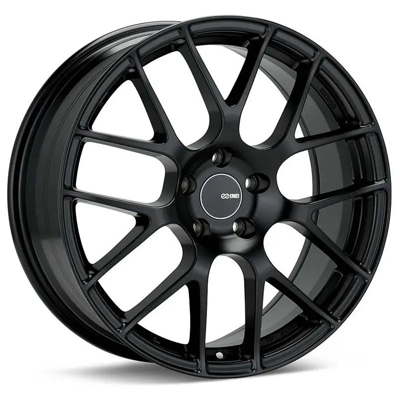 Enkei 467-985-4442BK Enkei Raijin 19x8.5 42mm Offset 5x112 Bolt Pattern 72.6 Hub Bore Black Wheel