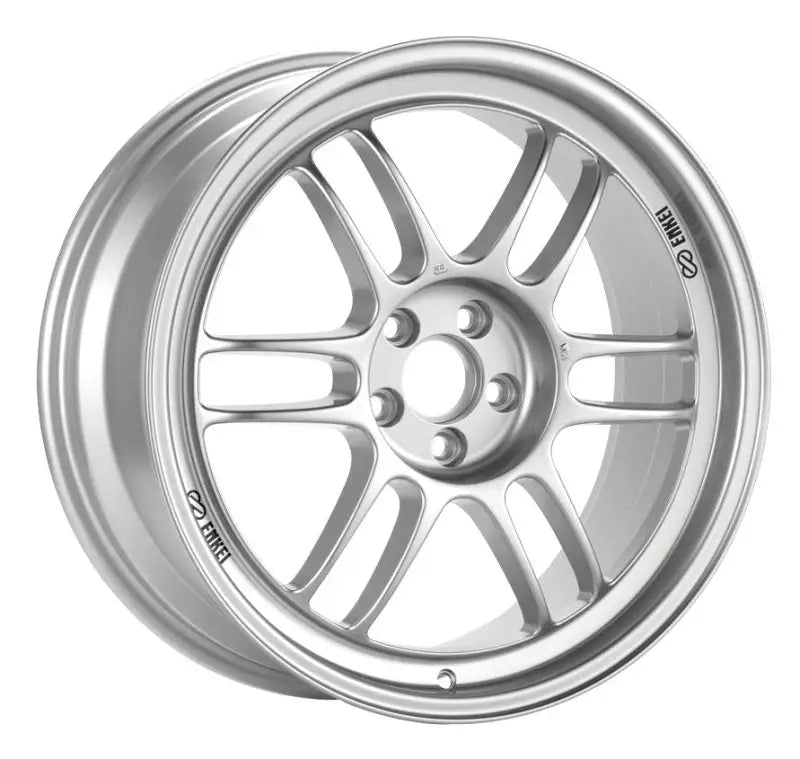 Enkei RPF1 17x7 4x100 35mm Offset 73mm Bore Silver Wheel Miata 4-Lug / 02-06 Mini - Truck & Automotive