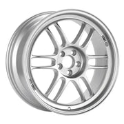 Enkei RPF1 17x7 4x100 43mm Offset 73mm Bore Silver Wheel  Miata 4-Lug/Honda & Acura 4-Lug/02-06 Mini - 3797704943SP
