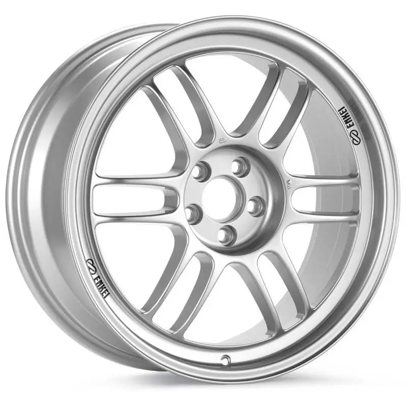 Enkei 3797808045SP Enkei RPF1 17x8 5x100 45mm Offset 73mm Bore Silver Wheel 02-10 WRX & 04 STI - 3797808045SP