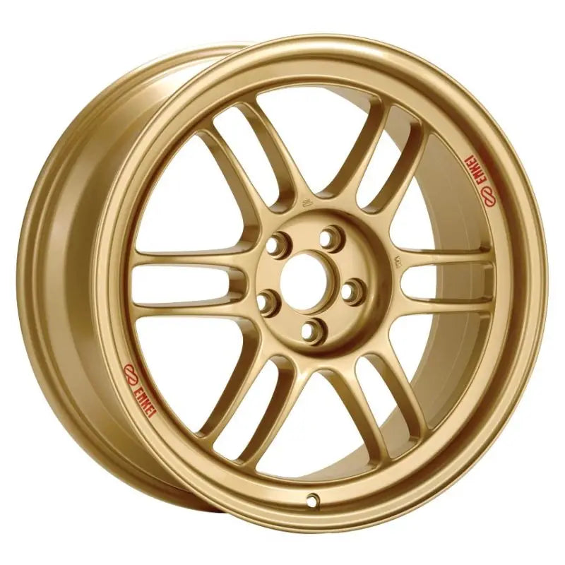 Enkei 3797806545GG Enkei RPF1 17x8 5x114.3 45mm Offset 73mm Bore Gold Wheel 05-07 STI/06-10 Civic Si - 3797806545GG