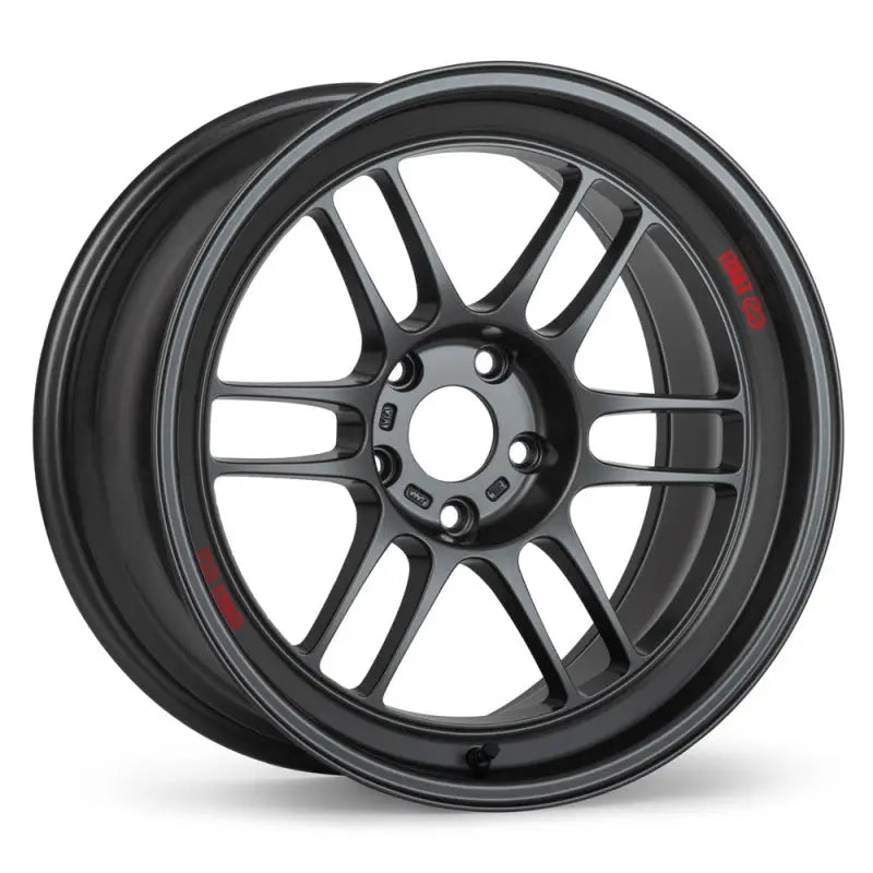 Enkei 3798956512GM Enkei RPF1RS 18x9.5 5x114.3 12mm Offset 75mm Bore Matte Gunmetal Wheel