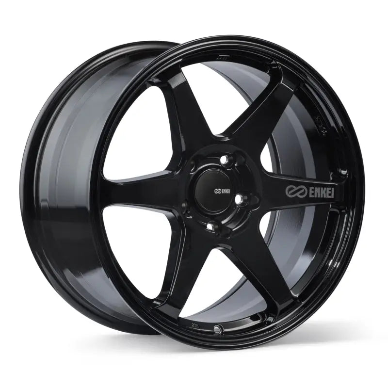 Enkei 539-895-6538BK Enkei T6R 18x9.5 38mm Offset 5x114.3 Bolt Pattern 72.6 Bore Matte Black Wheel