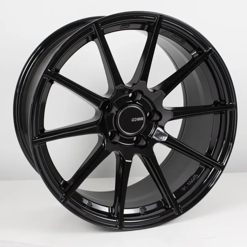 Enkei 499-880-4445BK Enkei TS10 18x8 5x112 45mm Offset 72.6mm Bore Black Wheel