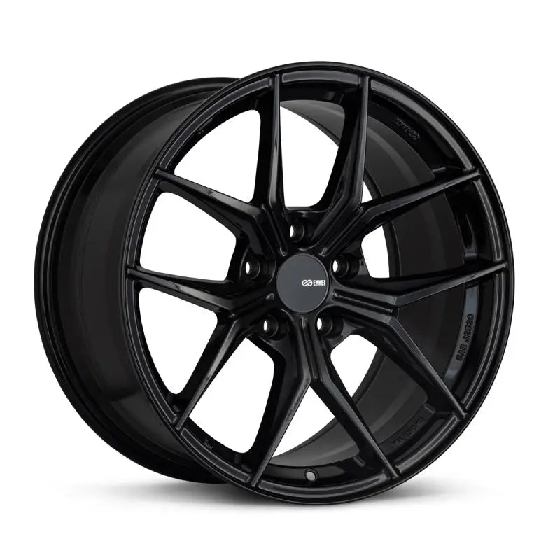 Enkei 529-895-6538BK Enkei TSR-X 18x9 38mm Offset 5x114.3 BP Gloss Black Wheel