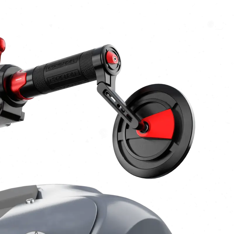 Enterprise Ep1 Bar End Mirror Each Black/Red 